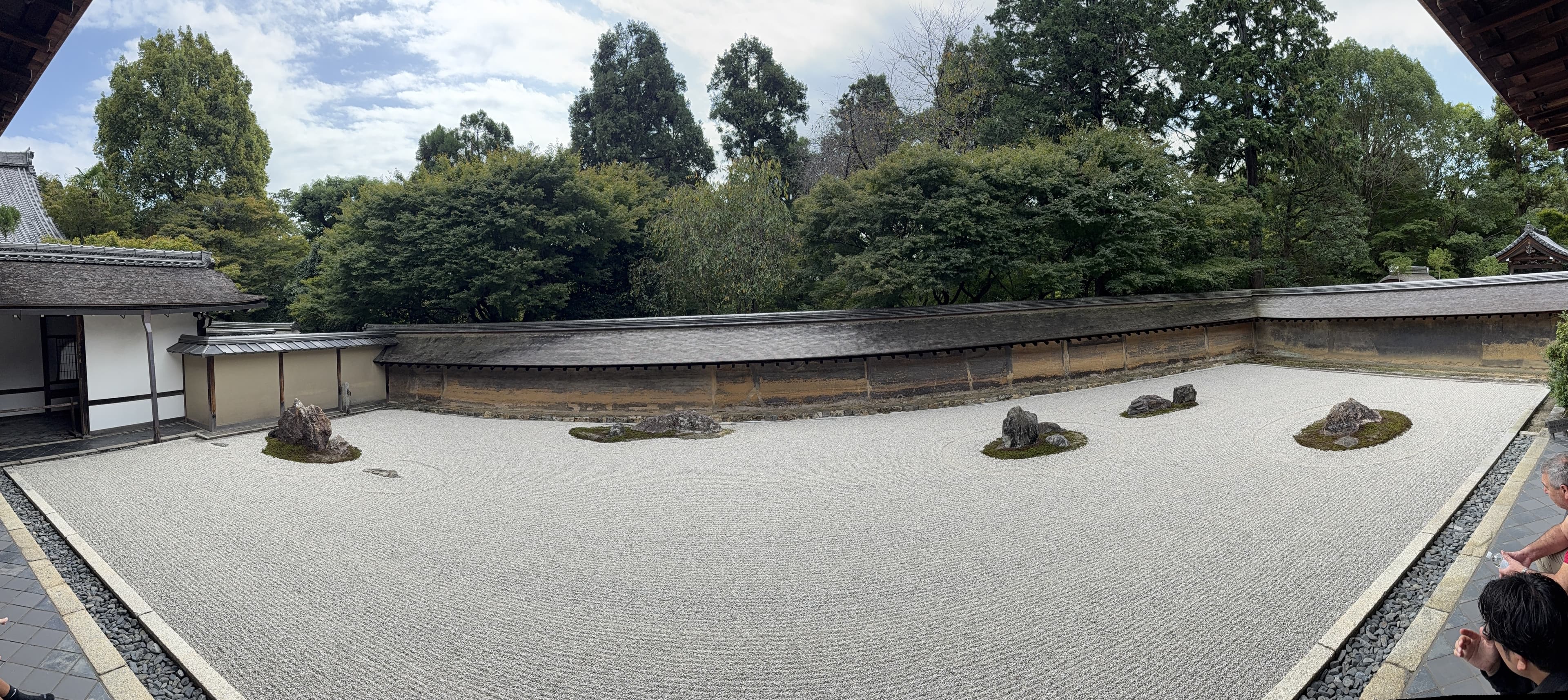 Zen garden stone arrangement captured during travel in Japan